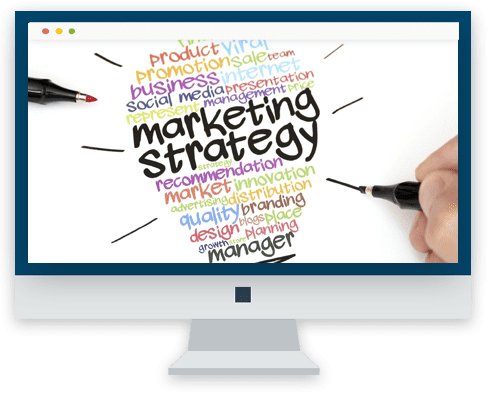 Marketing strategy written on paper Marketing strategy written on paper