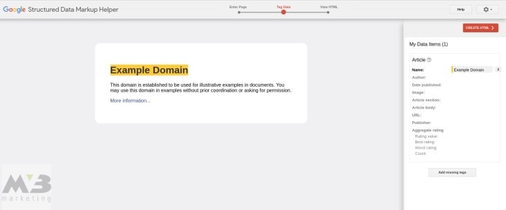 Example Markup Sidebar Categorization