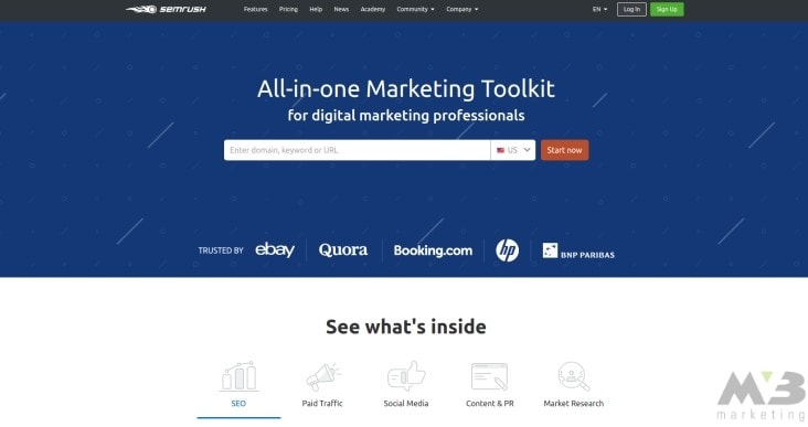 SEO Audit SEMrush Login