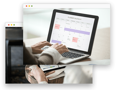 Healthcare Scheduling calendar on a laptop Healthcare Scheduling calendar on a laptop