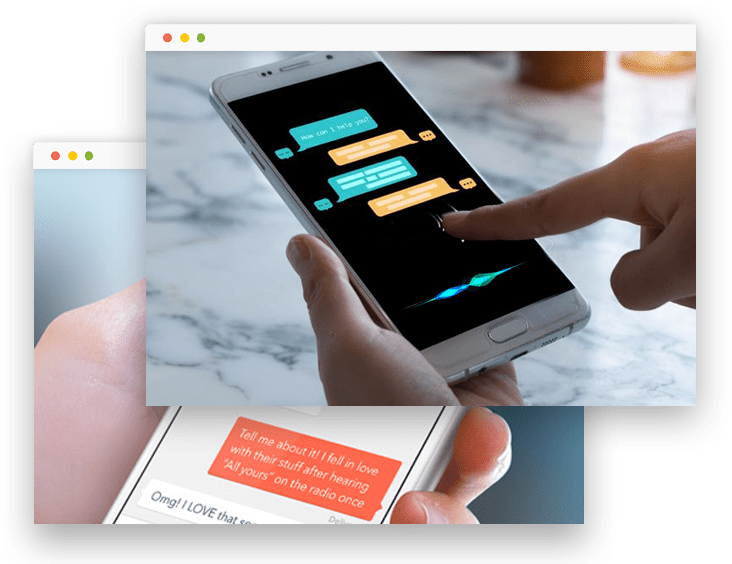 User texting via digital assistant