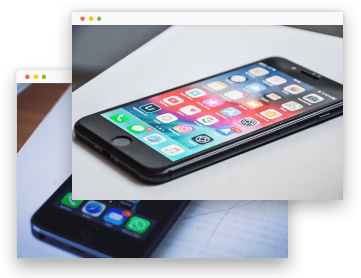 Iphone screen showing apps