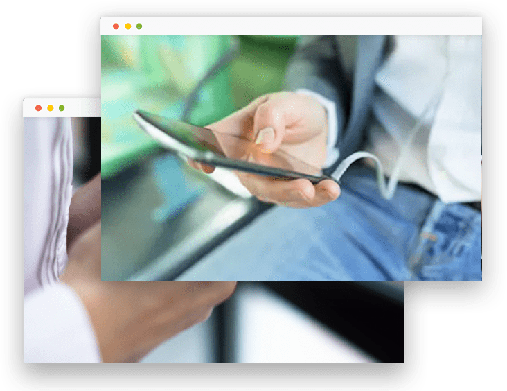 3 imageMan playing game on his smartphone