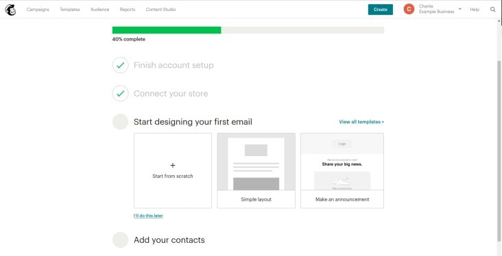 Create Mailchimp Email Marketing Campaign