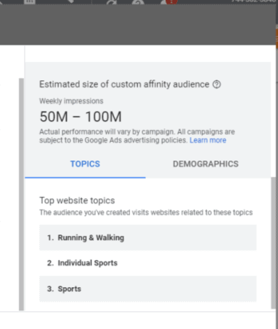 Top website topics