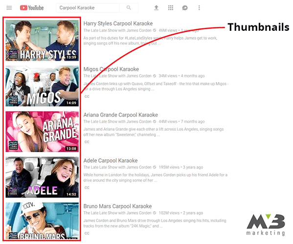 YouTube SEO tutorial thumbnails