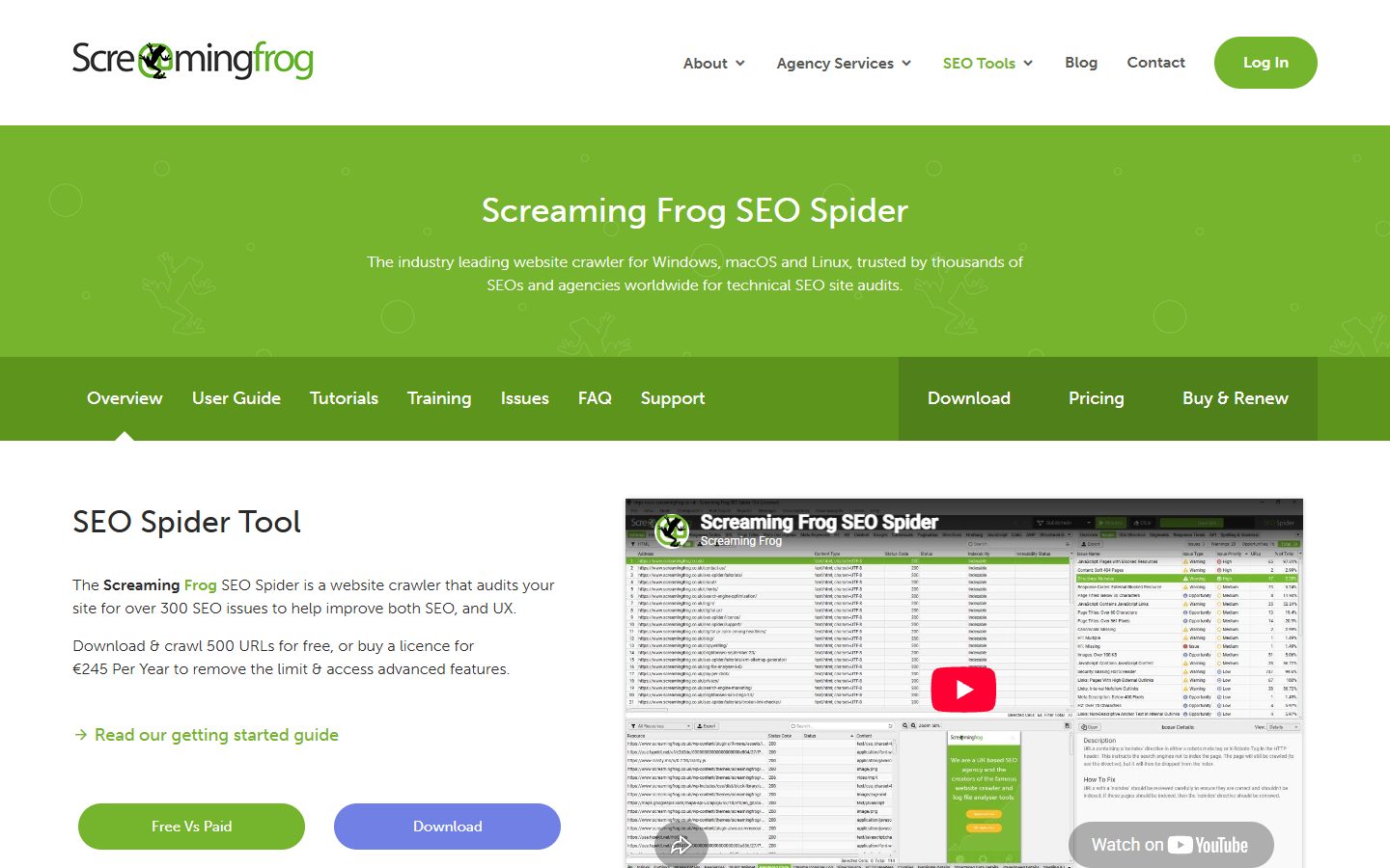 Best AI SEO Tools in 2026: 12 Tools Compared by the Job They Do 7 Screaming Frog SEO Spider desktop application showing a crawl table with URLs, status codes and a prioritized issues panel