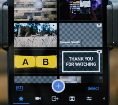 Switcher Studio for B2B Service Businesses and Agency Teams: A Practical Guide to Multi-Camera Livestreams Without a Production Crew 19 Close-up of the Switcher Studio app interface showing a live camera switching screen with a lower-third name graphic and a 'Thank You For Watching' title card ready to trigger